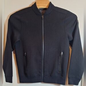 Abercrombie & Fitch Black Large Full Zip Mens Jacket with Zip Pockets